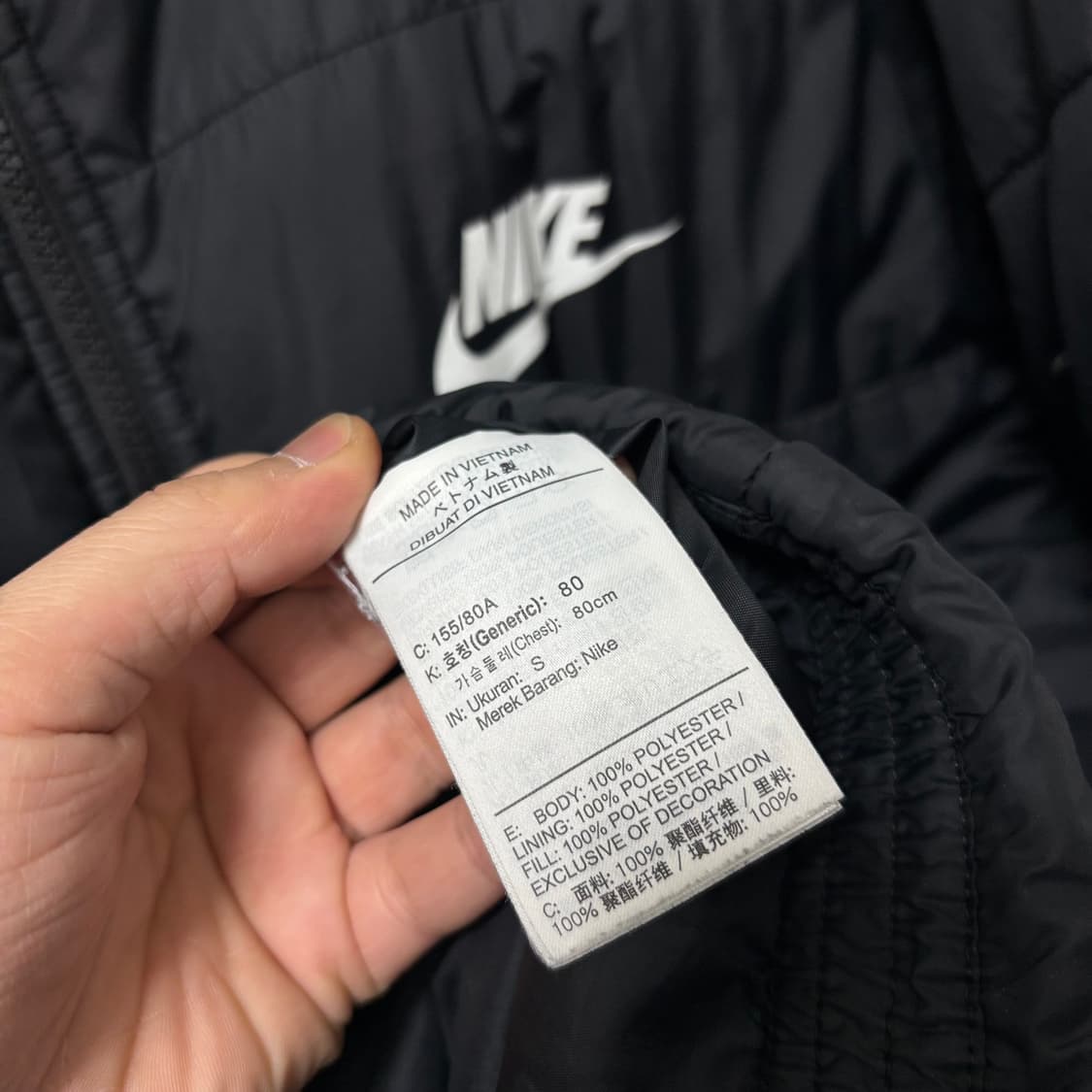 나이키 스우시 경량 롱 점퍼 상품이미지6