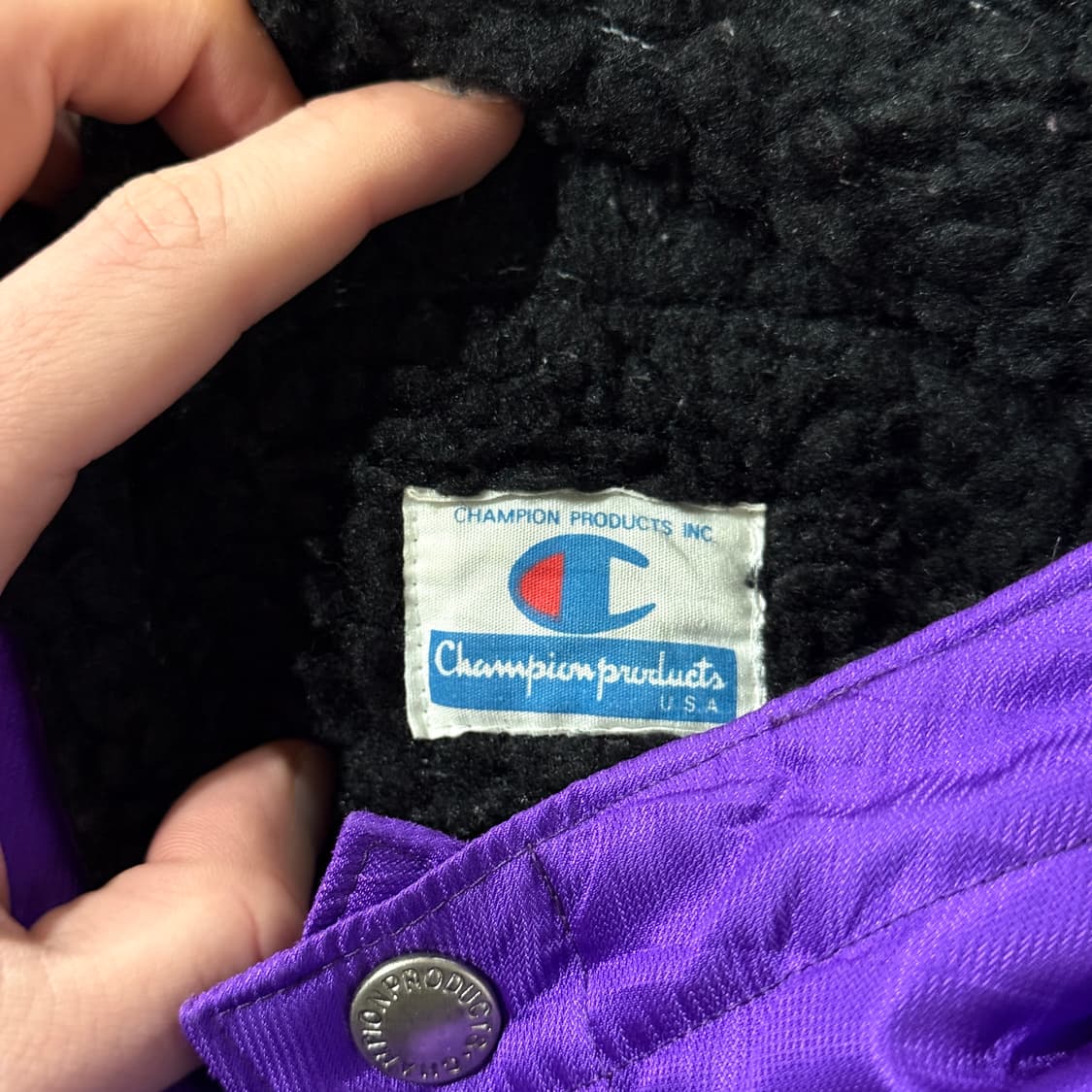 챔피온 00s 올드스쿨 빅 프린팅 플리스 돕바 롱 코치 자켓 상품이미지7