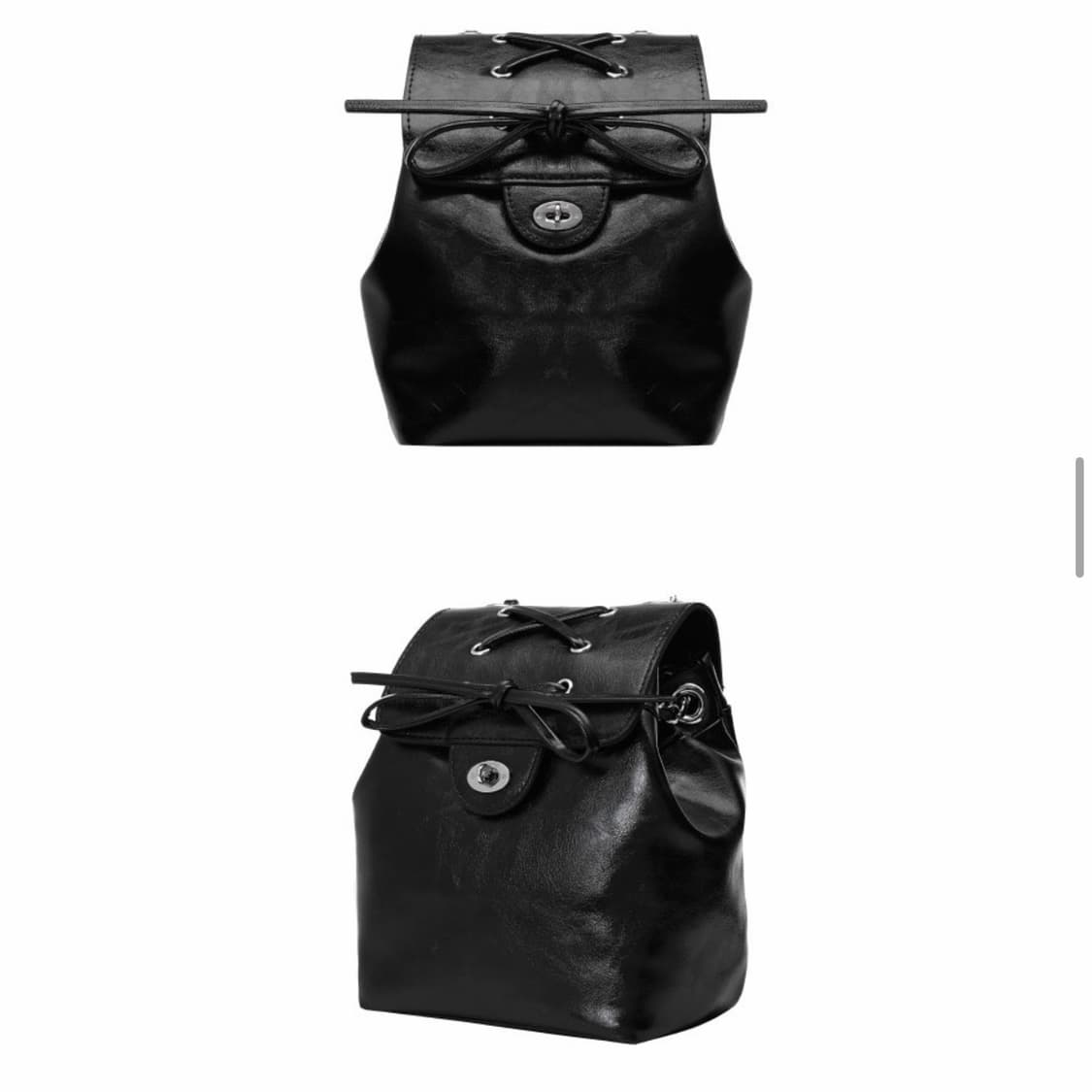 아노에틱 리본 클래식 백팩 블랙 상품이미지2