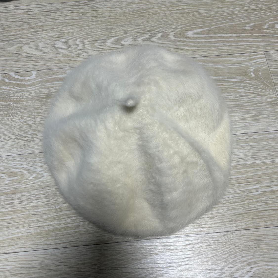 흰색 털 베레모 상품이미지2