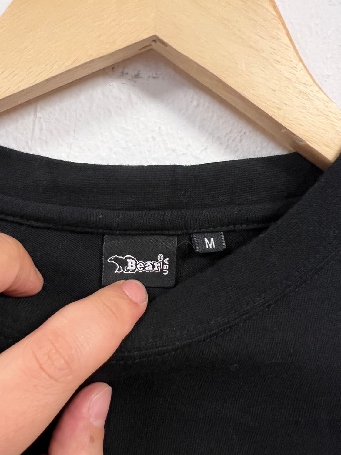 M) 베어 Bear USA 블랙 프린팅 긴팔티 T292 상품이미지2