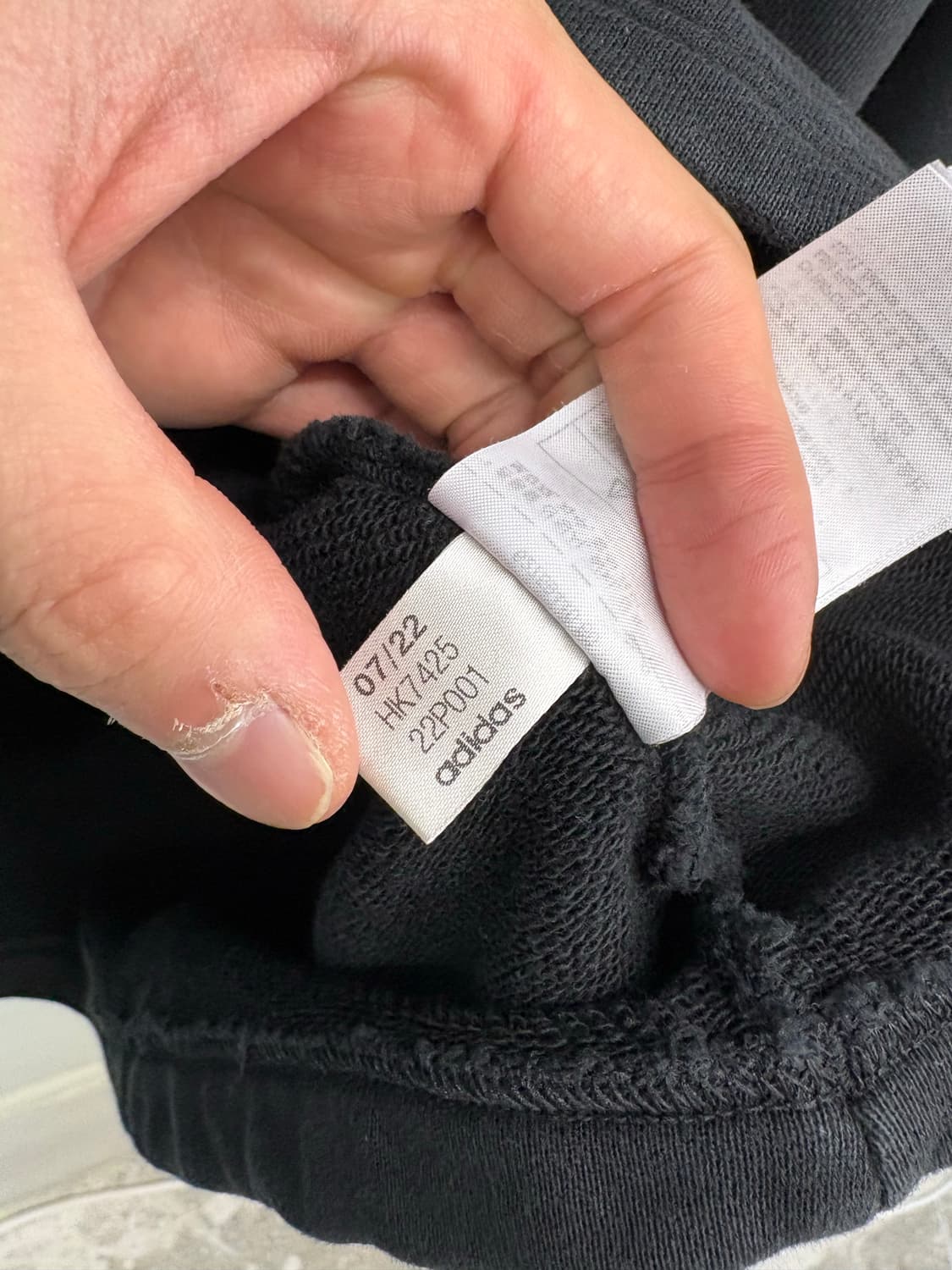 아디다스 삼선 반집업 맨투맨 블랙 상품이미지7