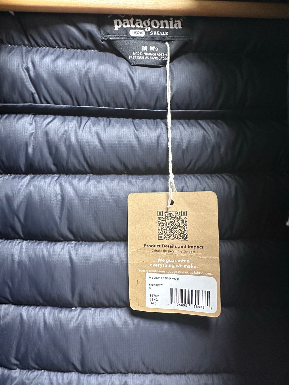 파타고니아 다운스웨터 후디 경량패딩 그린 상품이미지2