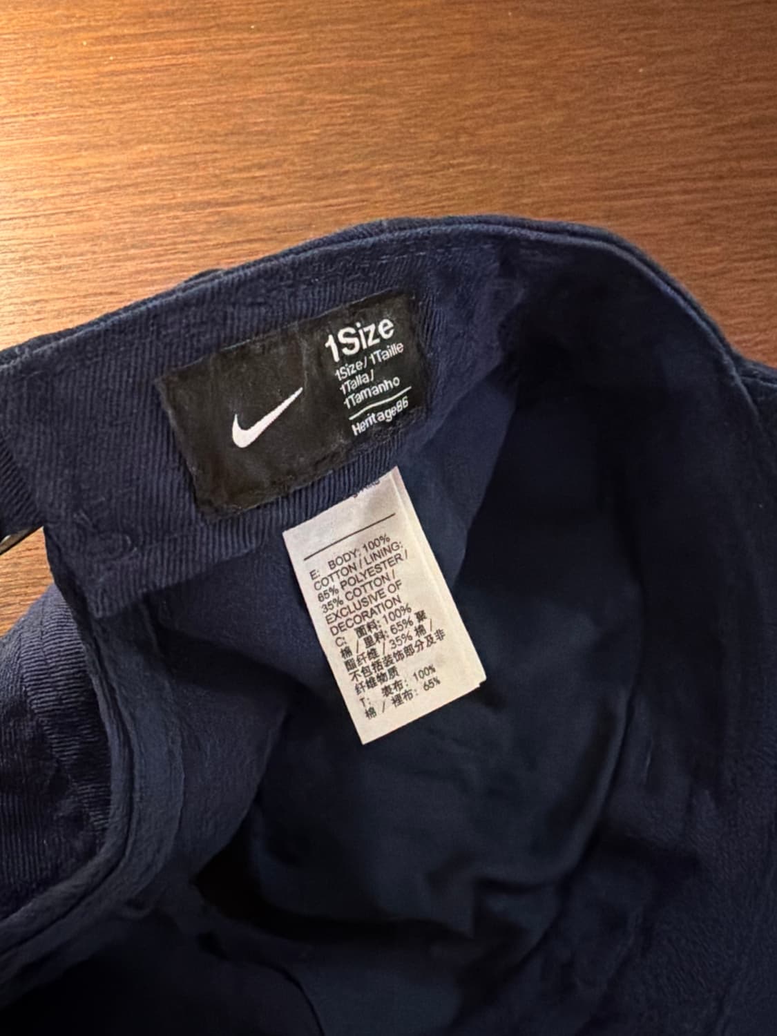 Nike 나이키 스우시 로고 네이비 볼캡 상품이미지7