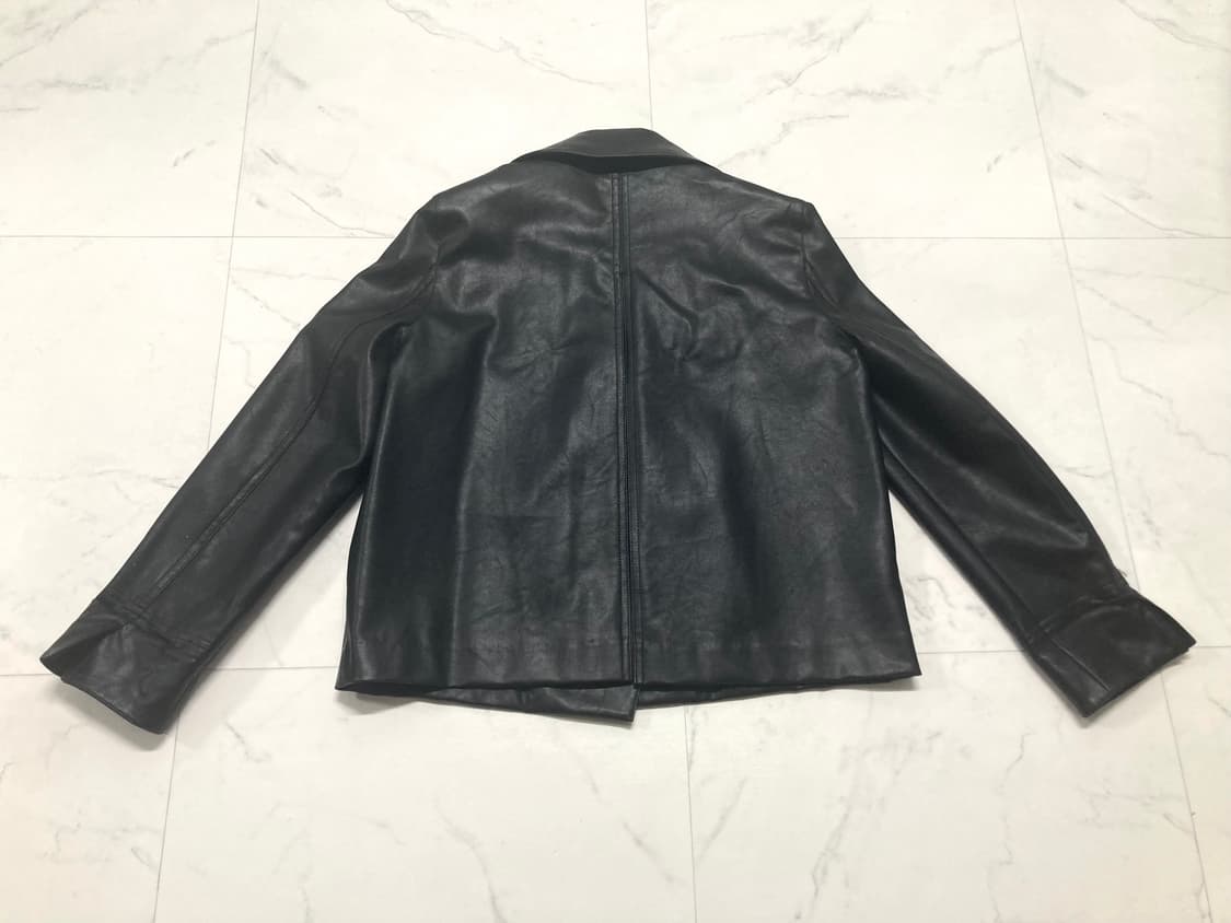 (거의 새것)노어 하프 트렌치 레더 자켓 44-55 상품이미지3