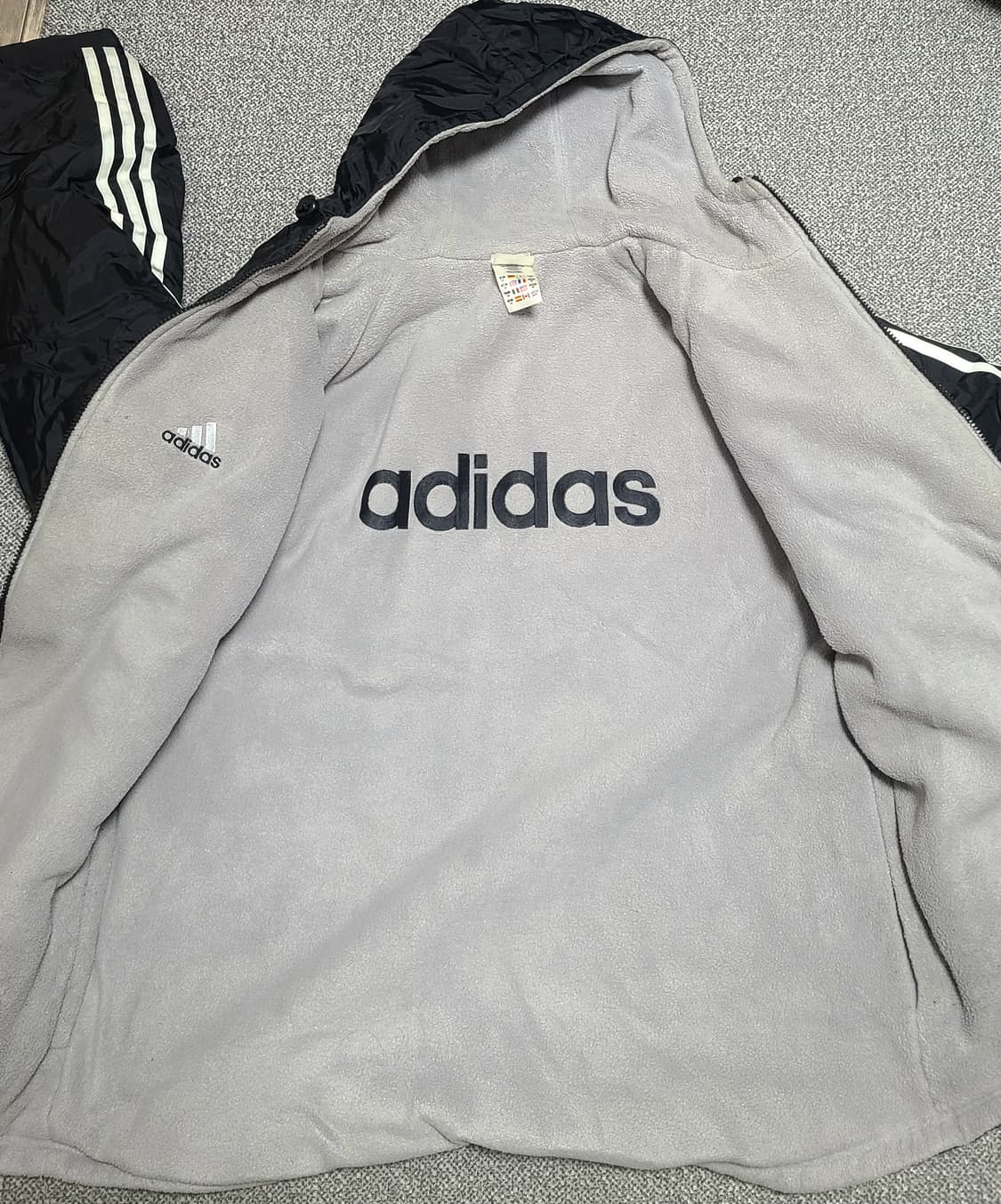 아디다스 리버시블 후드 자켓 M 아메리칸 사이즈 로  XL 가능 상품이미지5