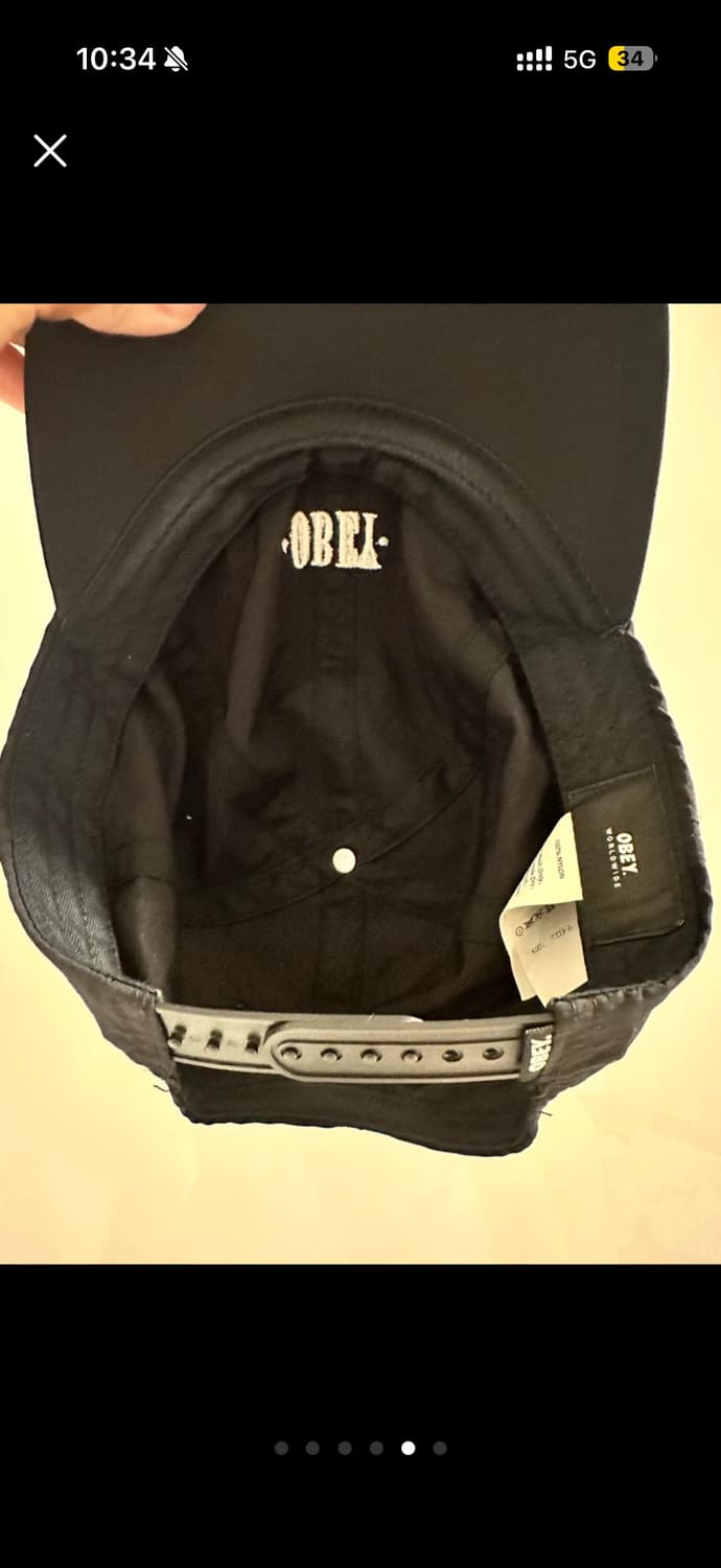 오베이 블랙 볼캡 상품이미지2