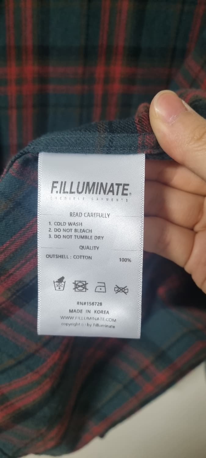 필루미네이트 체크셔츠 M 상품이미지7