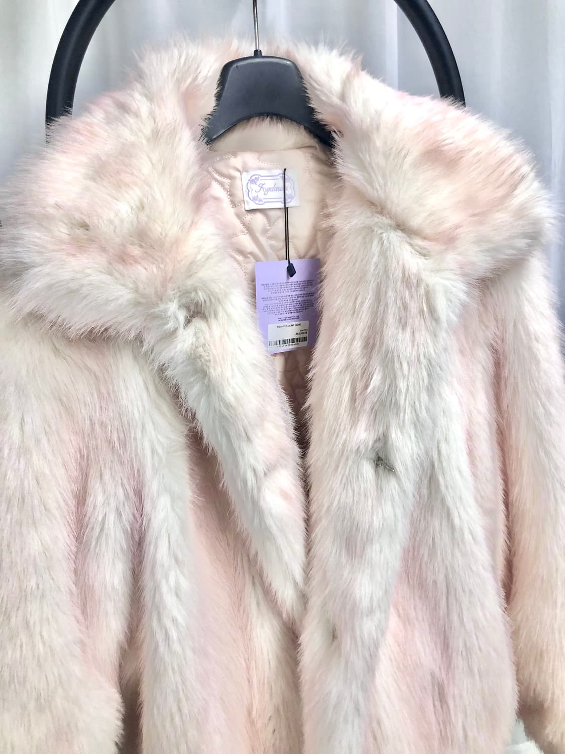 [새상품] 포그던 헤이즈 퍼자켓 핑크 상품이미지2