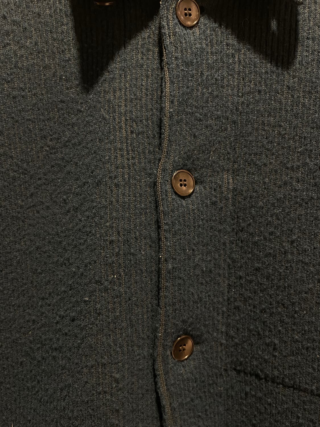 요크 (yoke) 네이비 카라 울 가디건 xxl 상품이미지3