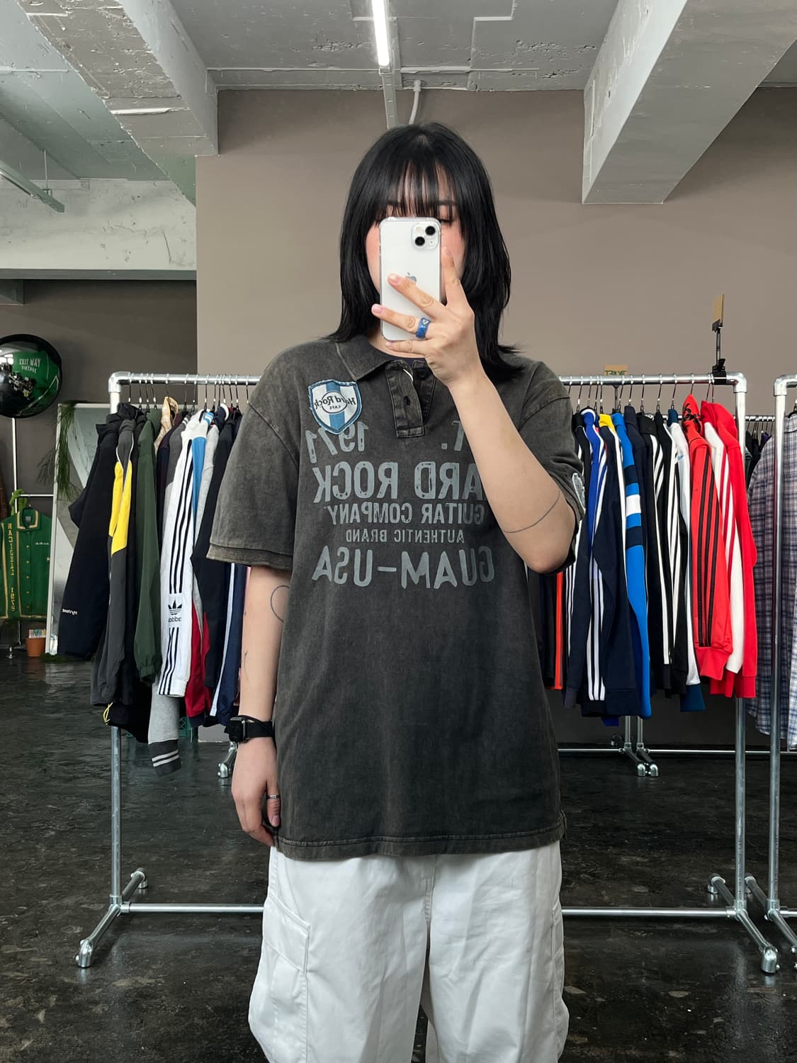 하드락카페 카라 반팔 티셔츠 상품이미지2