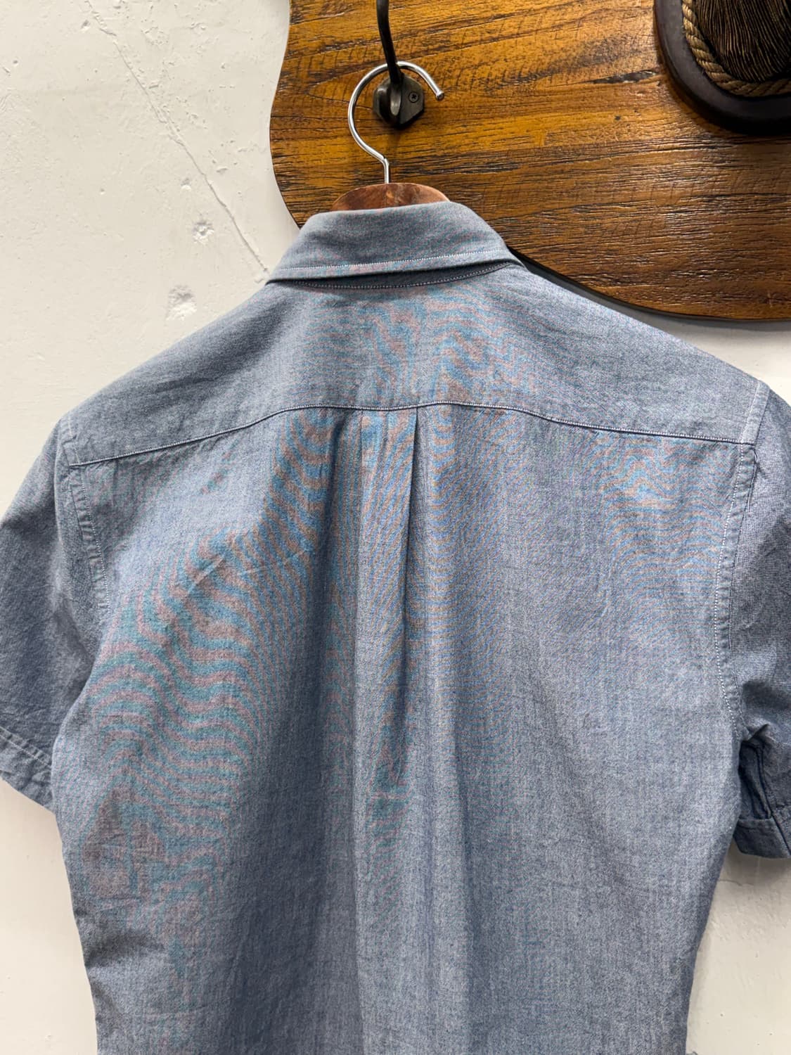 BEAMS HEART Short Sleeve Chambray Shirt 상품이미지5