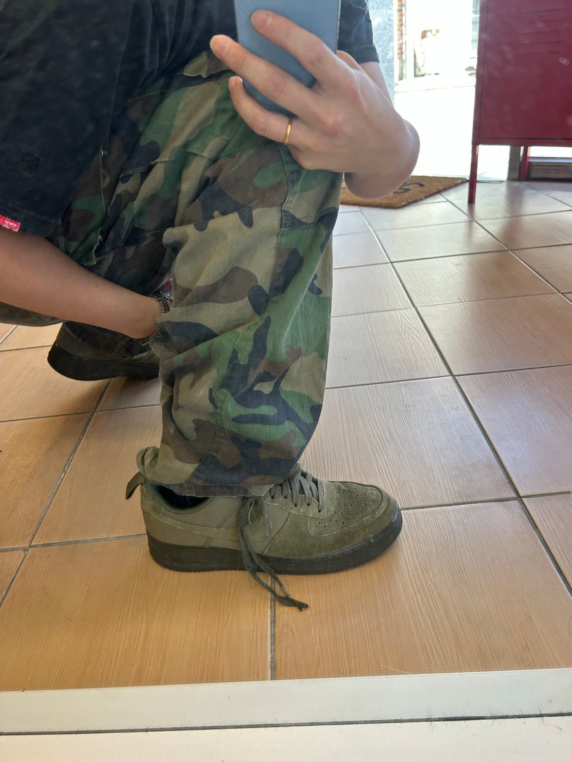 Nike AF1 LOW olive green 270size 상품이미지9