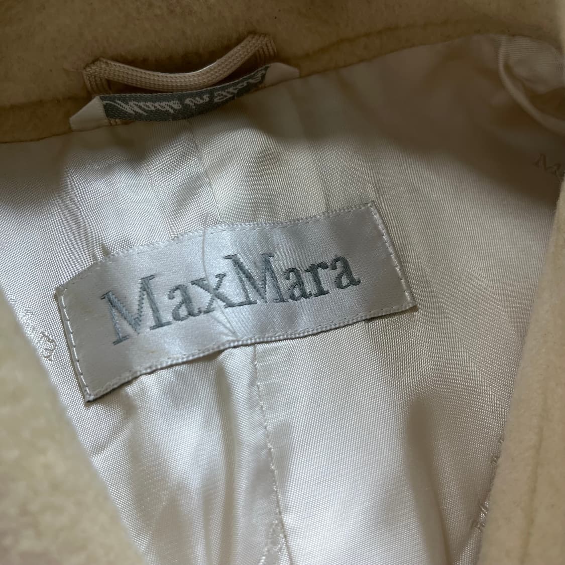 Maxmara 막스마라 아이보리 반 하프 코트 자켓(38) 상품이미지3