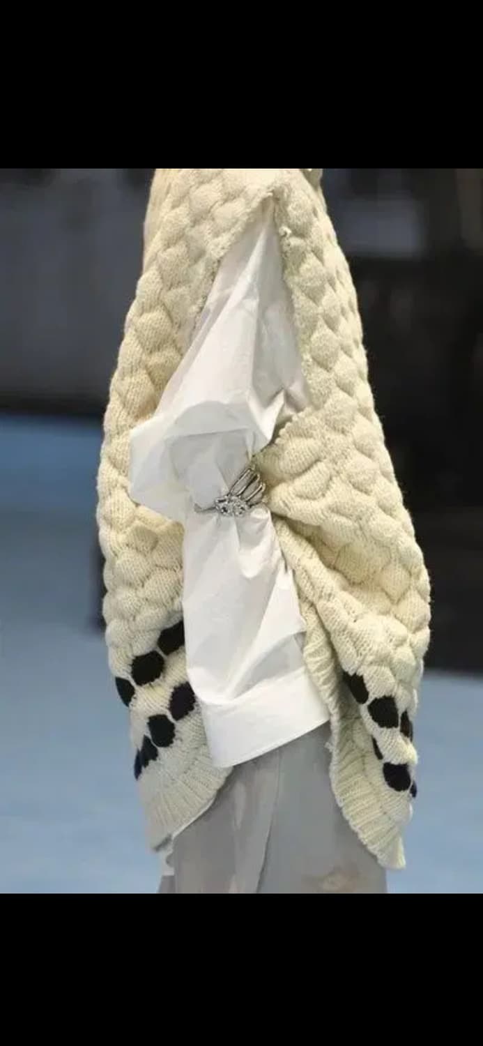 라프시몬스 코르사쥬 니트 베스트 상품이미지8