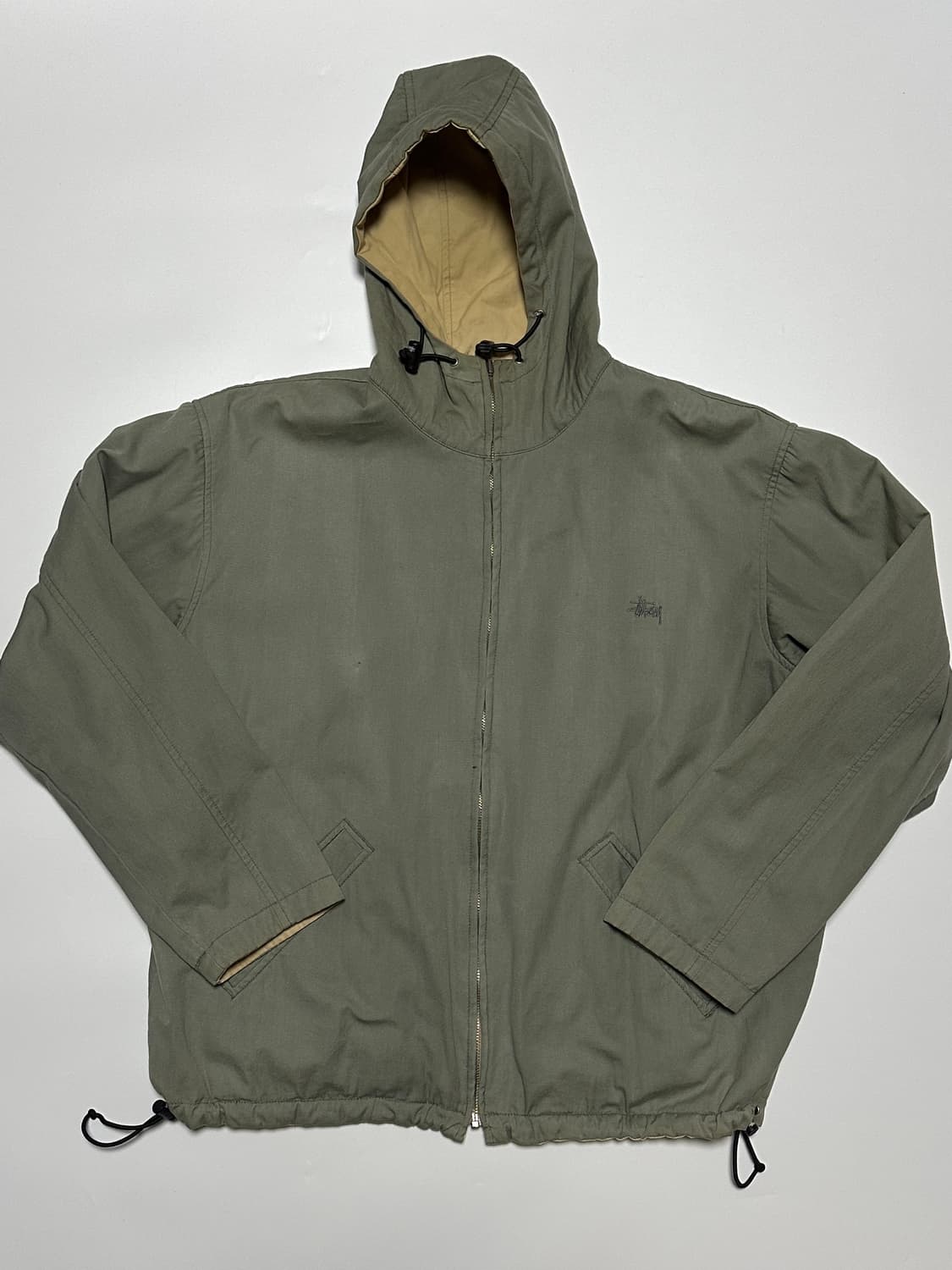 00s 스투시 리버시블 코튼 파카 L 상품이미지4