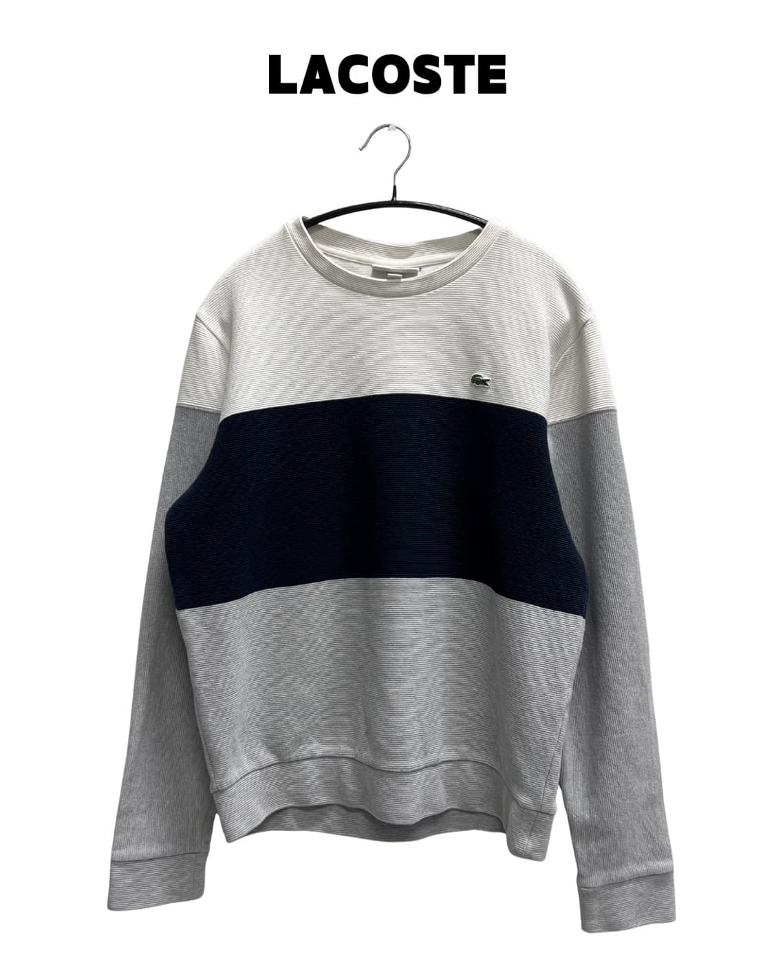 라코스테 배색 맨투맨 상품이미지1