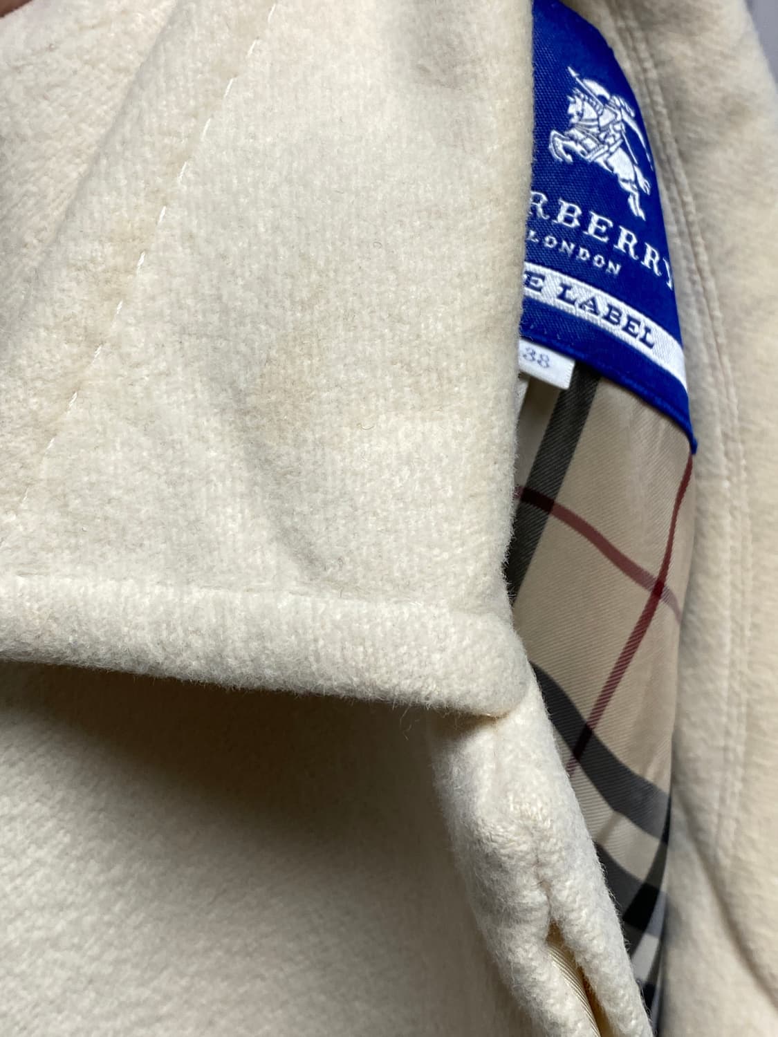 버버리 블루라벨 앙고라 코트 38 상품이미지6