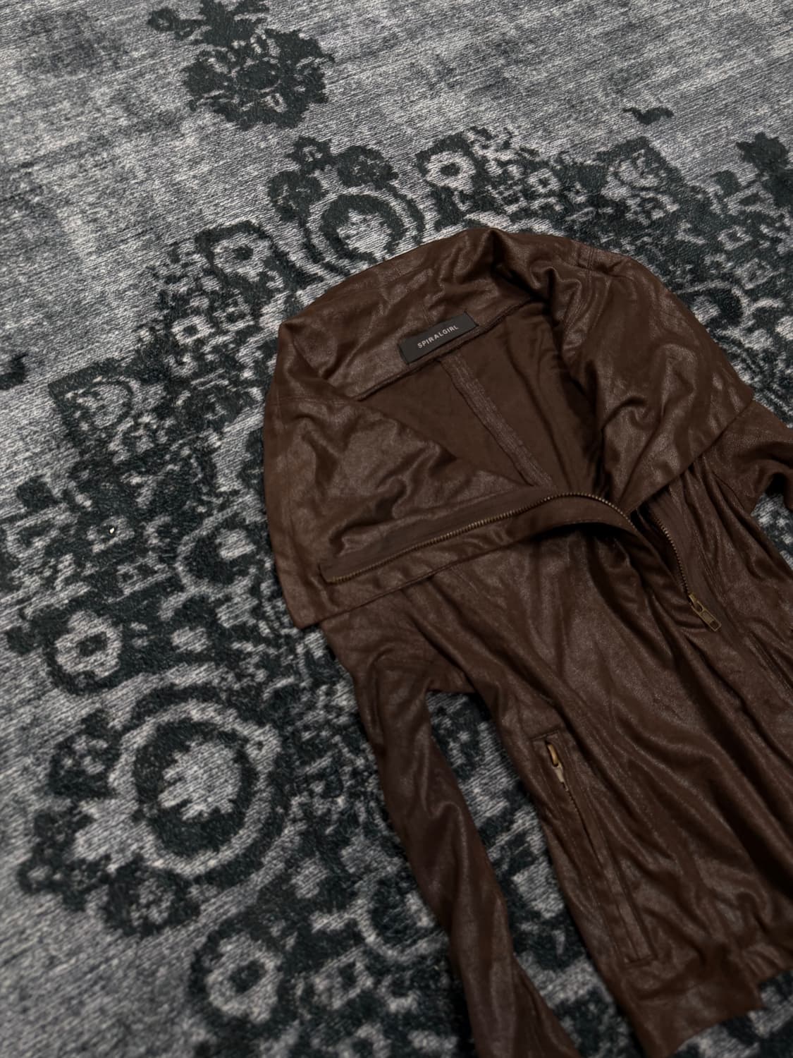 Spiral girl brown high neck draping jack 상품이미지3