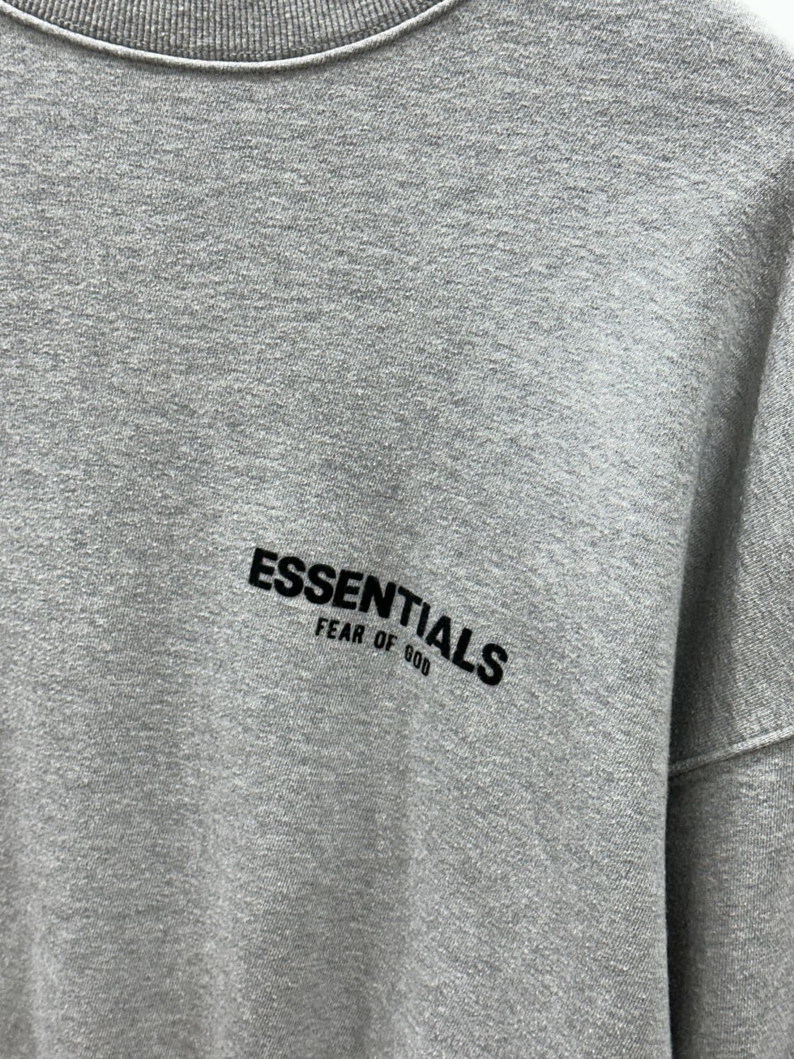 피어오브갓 에센셜 로고 맨투맨 그레이 L 상품이미지4