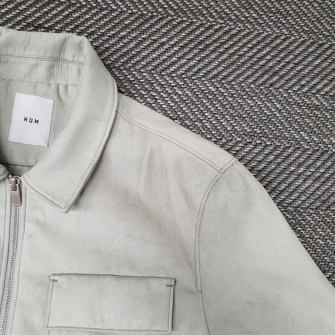 HUM 스웨이드 춘추 집업자켓 남자105 상품이미지3