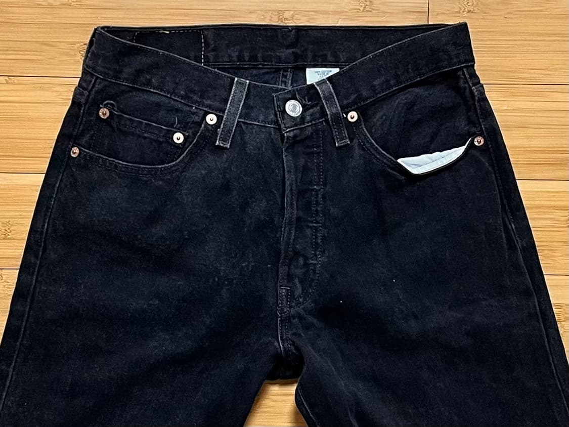 리바이스 501 블랙진 데님팬츠 W31 L32 상품이미지3