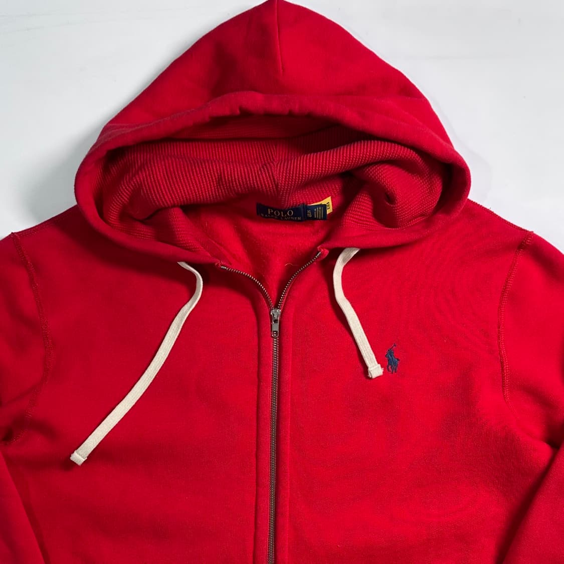 폴로 랄프로렌 레드 후드집업 상품이미지2