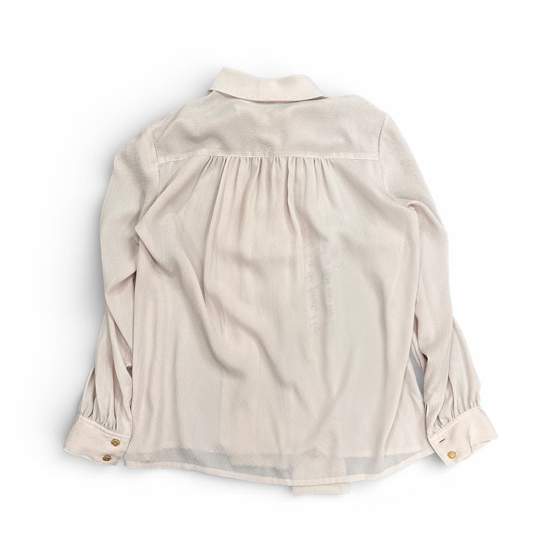 Lettering See Through Muffler Shirt 상품이미지3