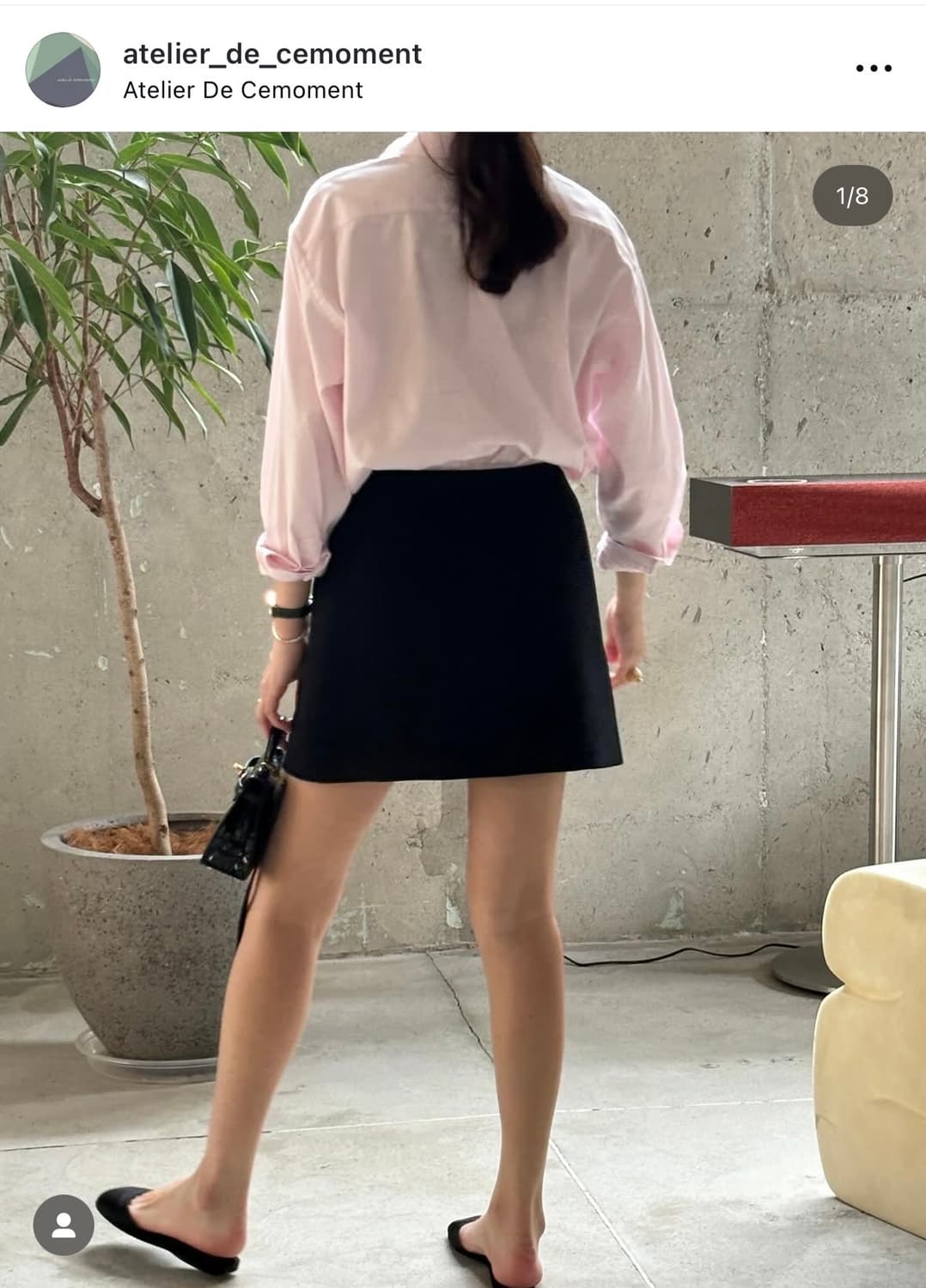 [새상품] 아뜰리에 드 쎄모먼 Lumi 스커트 36 상품이미지1