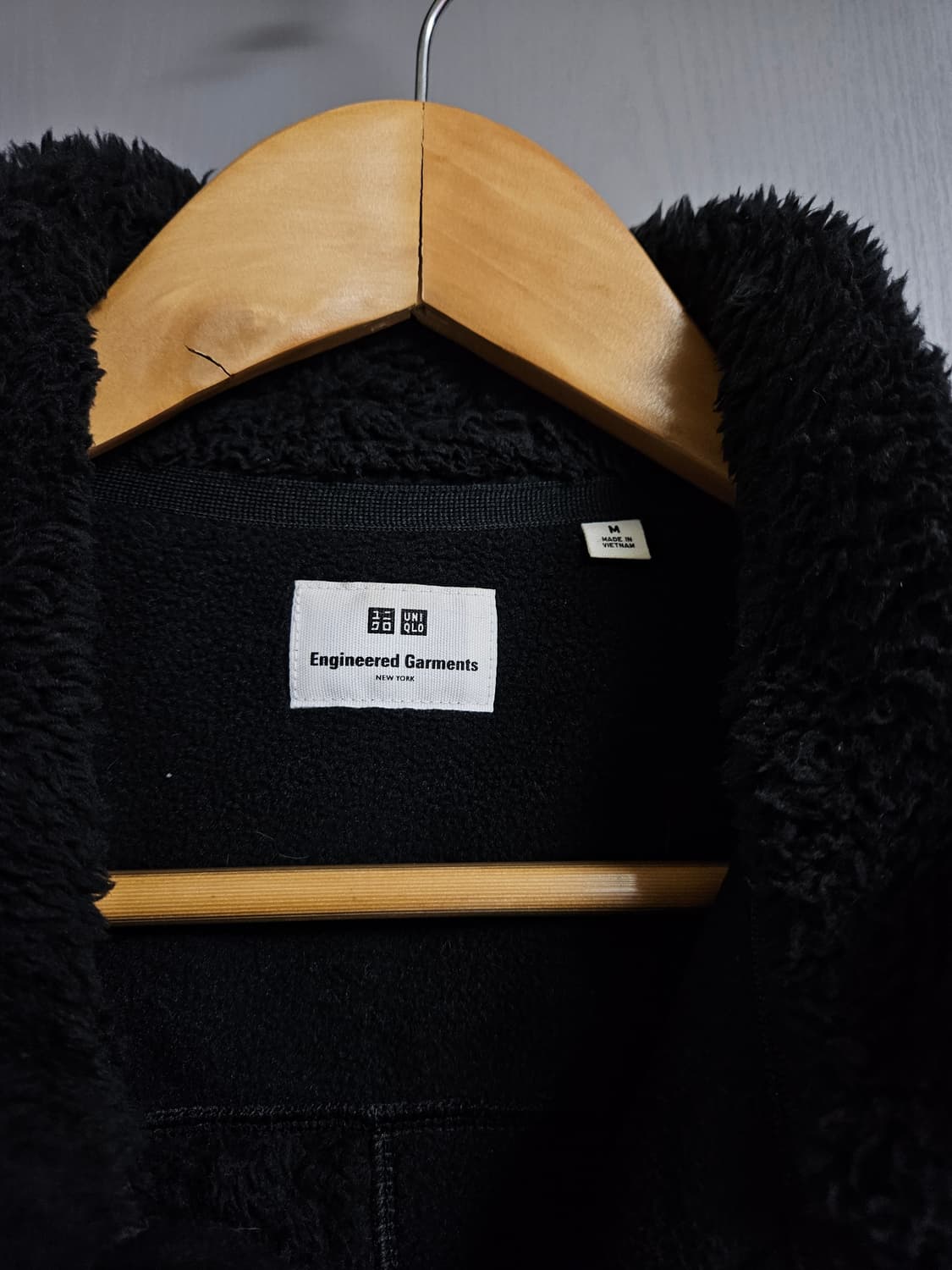 유니클로 x 엔가 플리스 자켓 M 블랙 상품이미지2