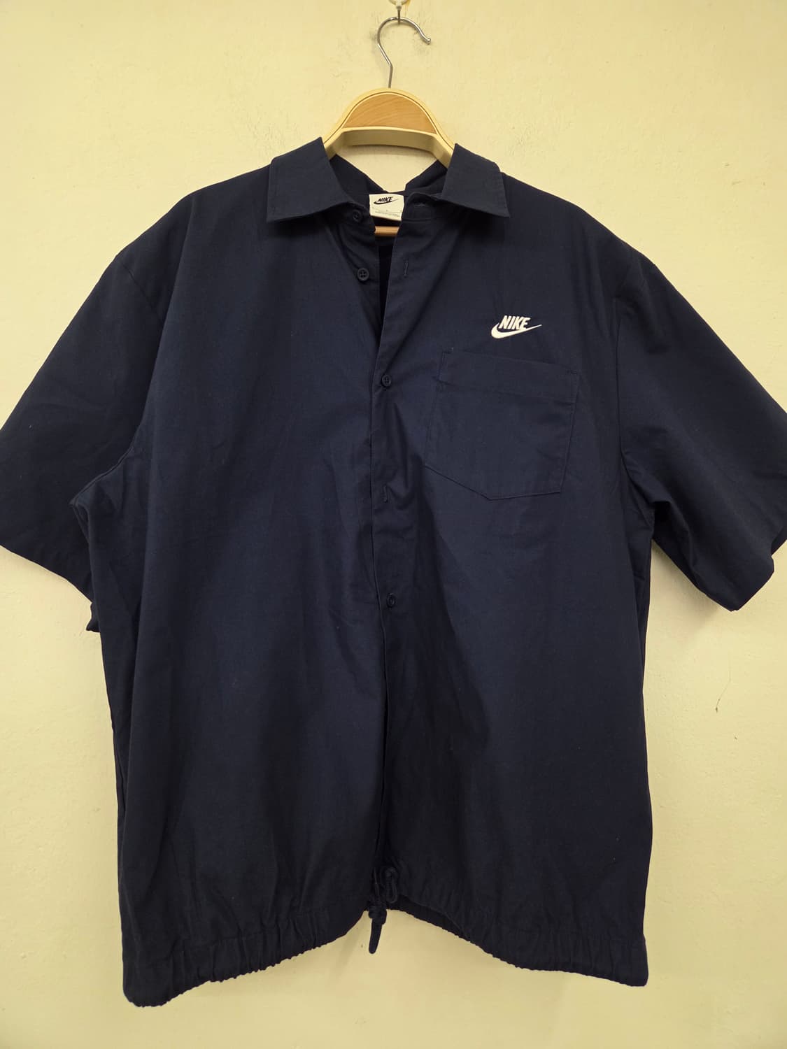 나이키 네이비 반팔 셔츠 (L) 상품이미지2