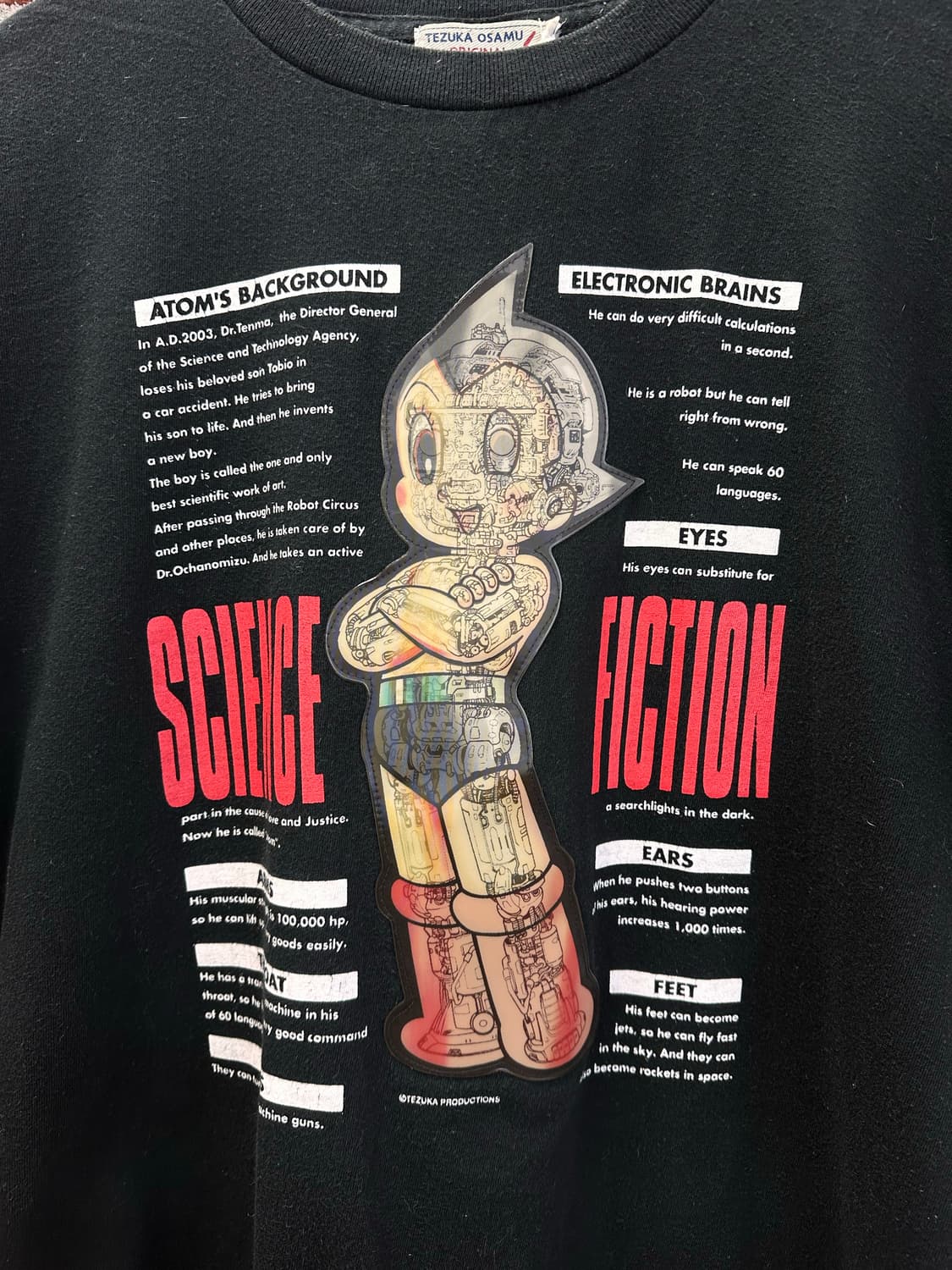 (L)90s 재팬빈티지 아톰 3D 홀로그램 반팔티  상품이미지3