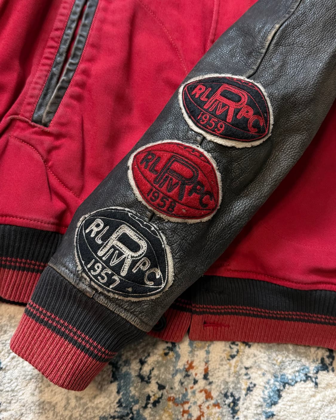 Polo Ralph Lauren Leather Varsity Jacket 상품이미지5