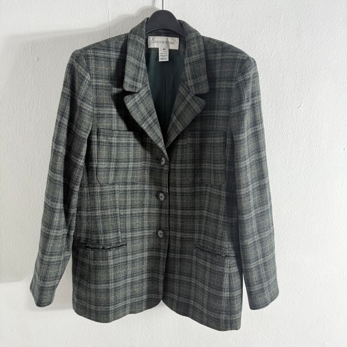 JONES NEW YORK  체크 블레이저 usa 상품이미지1