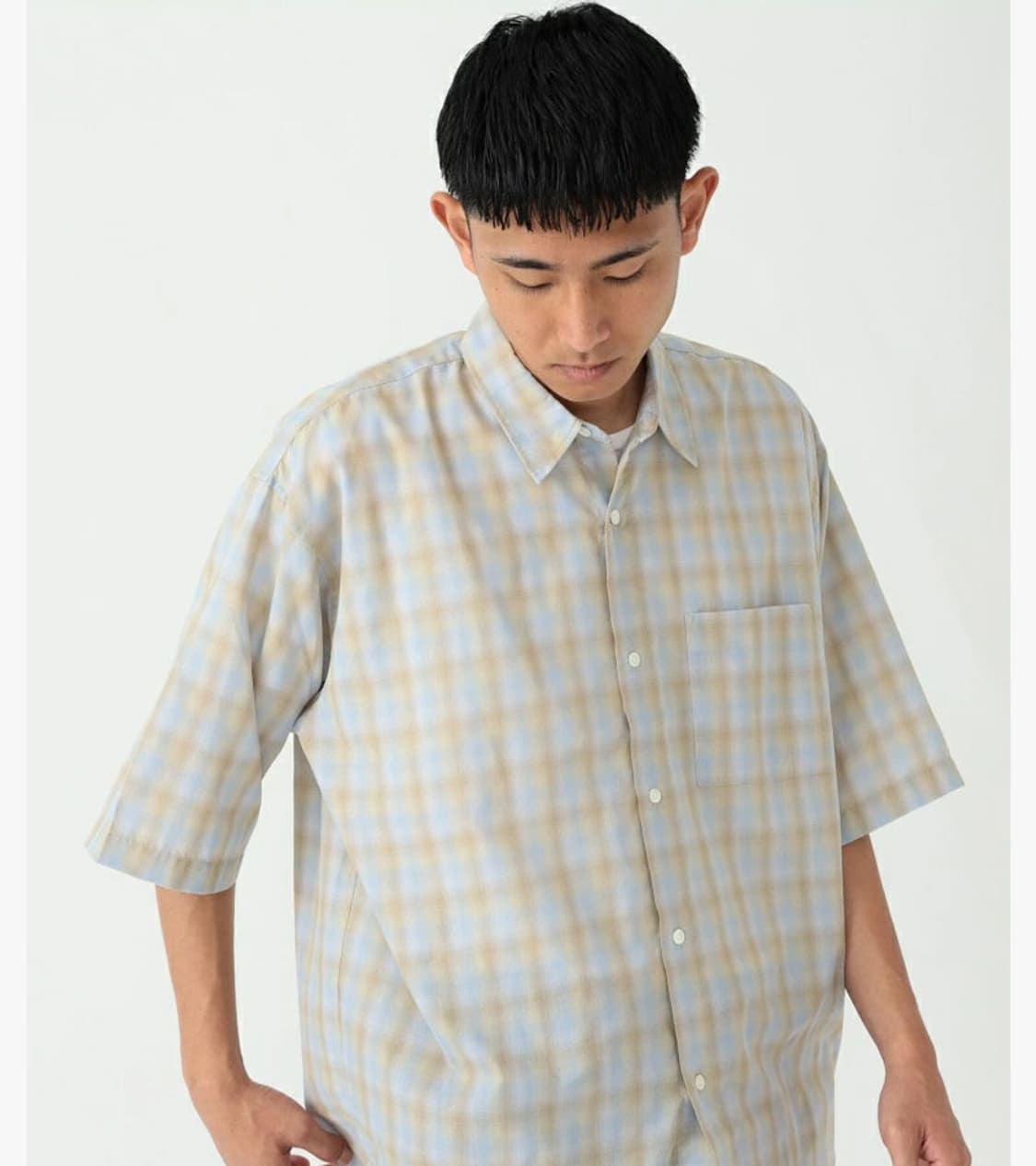 BEAMS - OMBRE CHECK EASY SHIRT 상품이미지2