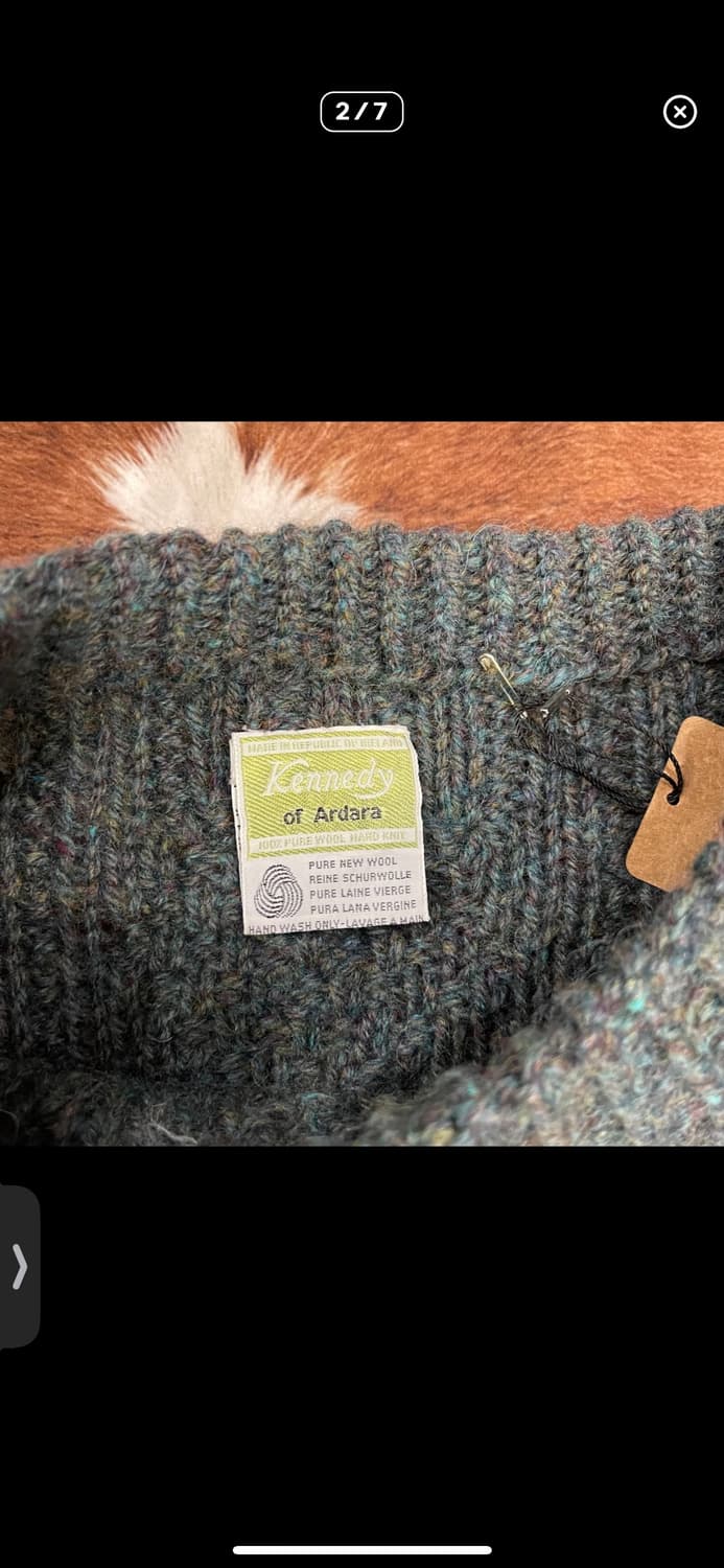 100%wool hand knit 상품이미지2