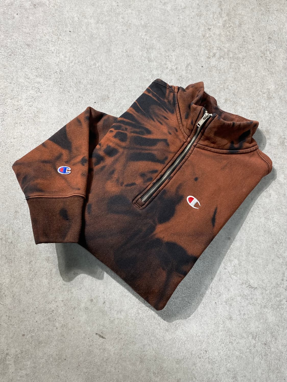 [XXL] Champion 챔피온 리버스위브 타이다이 하프집업 풀오버 상품이미지1