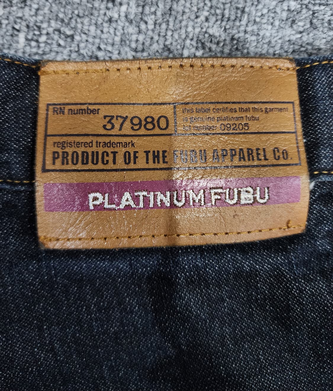 FUBU 후부 플래티넘 팻 엘버트 자수 데님 하프팬츠 반바지 상품이미지10