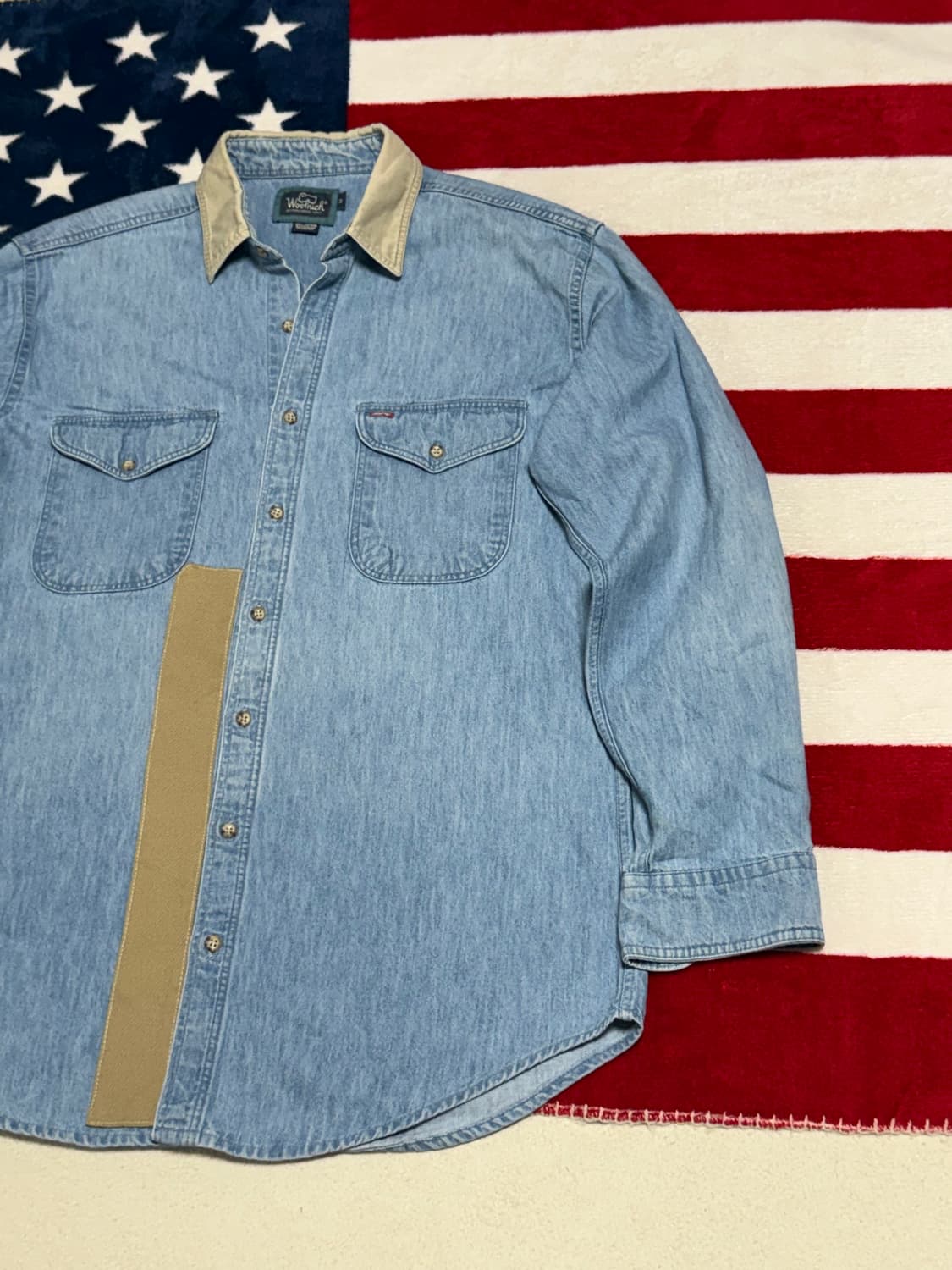 울리치데님셔츠woolrich denim shirt 빈티지데님셔츠 워크셔츠 상품이미지3
