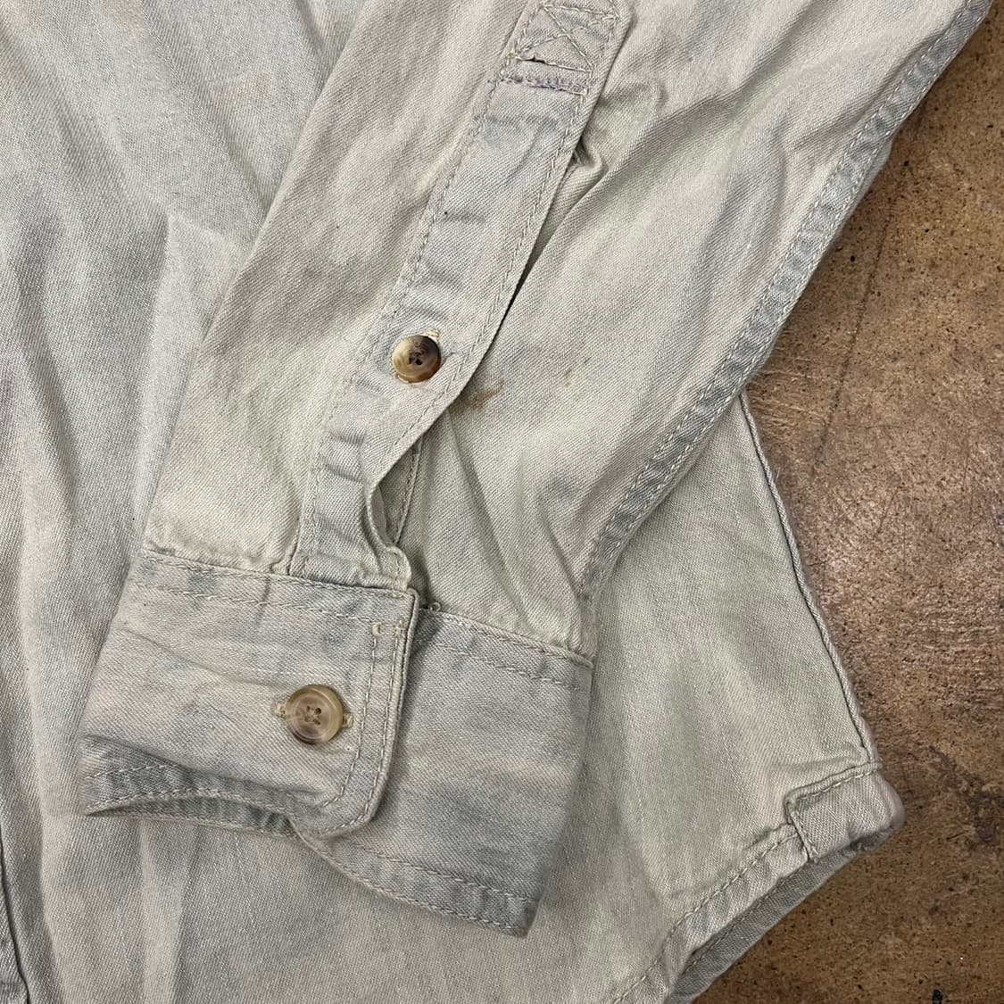 [정품/M] 아베크롬비 라이트 데님 셔츠 남방 b17 상품이미지7