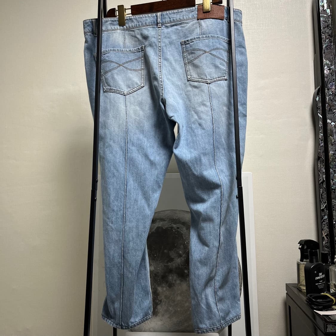 정품 56) 브루넬로 쿠치넬리 디스트로이 연청 청바지 상품이미지3