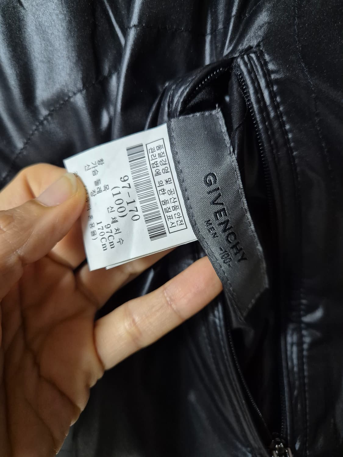 지방시 헤링본 리버시블 남성 구스다운 패딩 조끼 베스트 100 상품이미지7