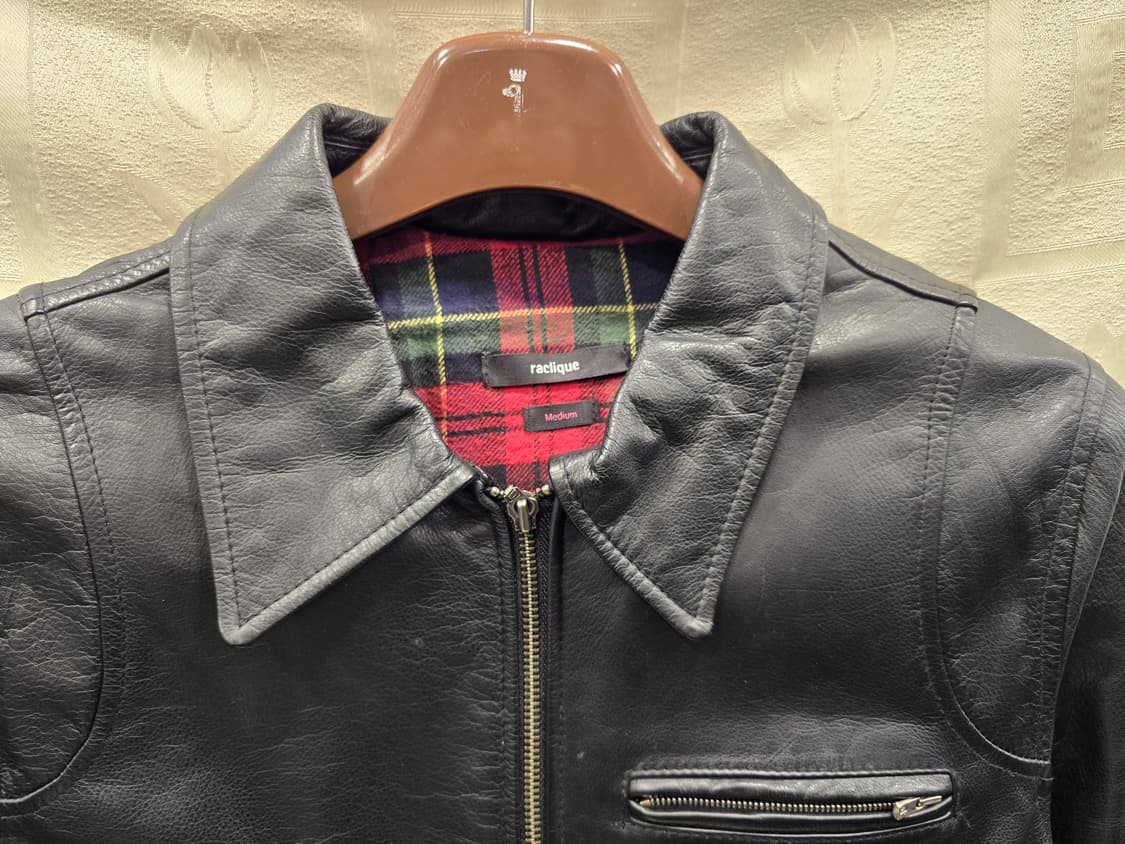 라클리크 블랙 가죽 자켓 90(S) 상품이미지2