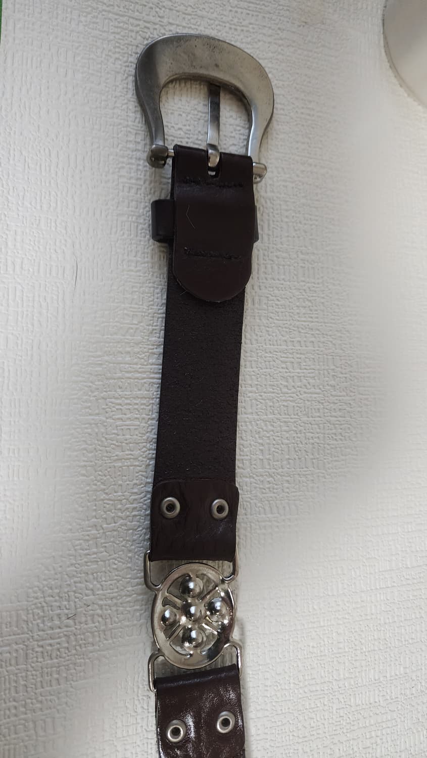 니콜 통가죽 큐빅 징 여성 벨트 상품이미지6