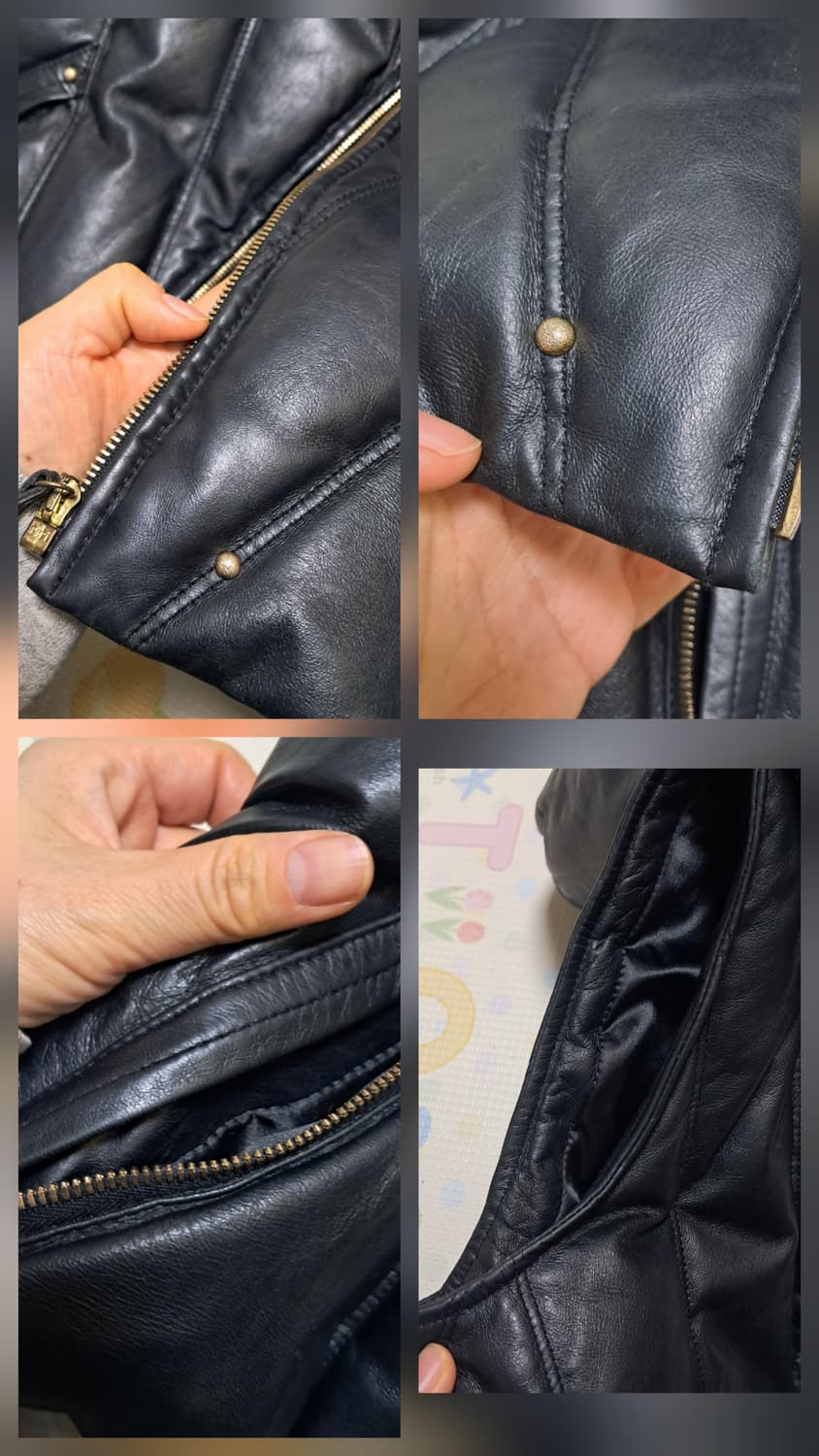 바네사브루노 블랙 폭스퍼 가죽 덕다운 패딩 베스트 조끼 36(44~55) 상품이미지9