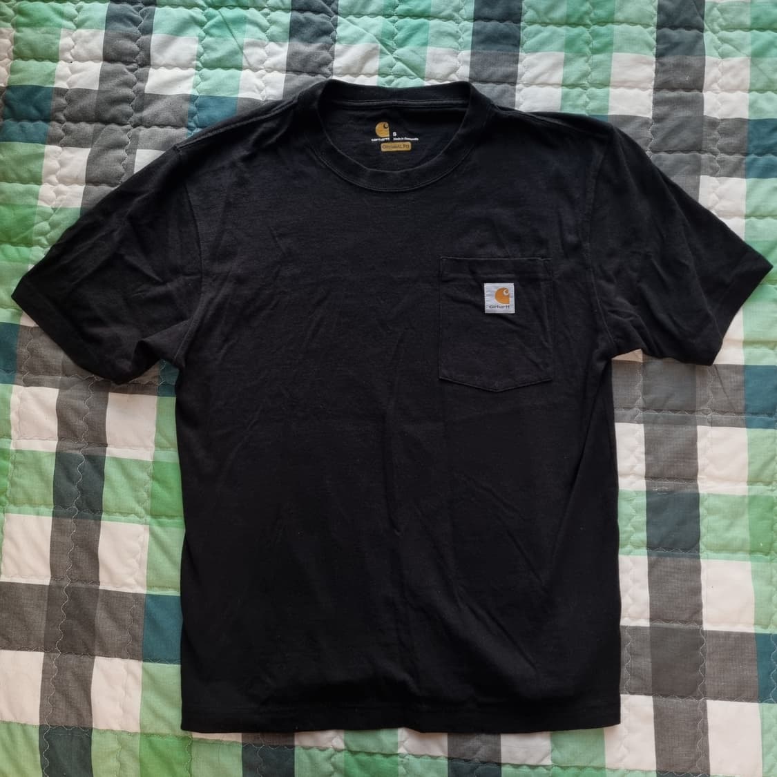 [S] 칼하트 포켓 티셔츠 블랙 상품이미지2