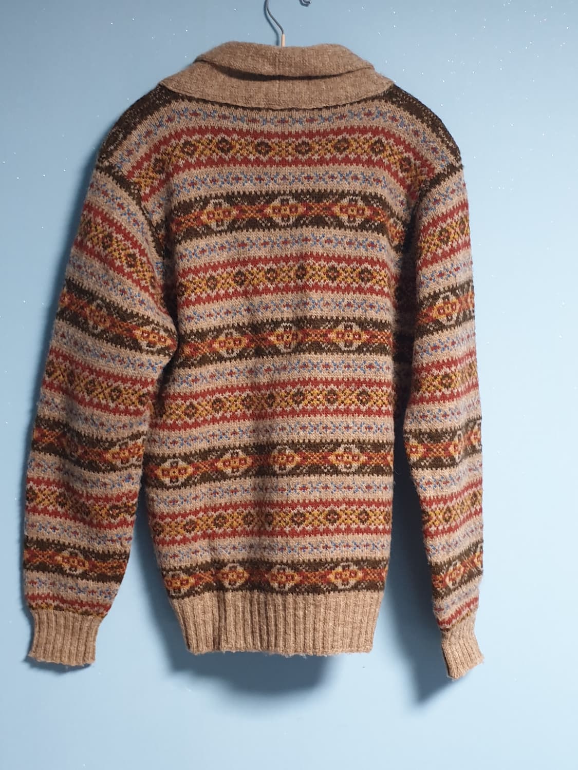 하울린 페어아일 숄카라 니트 가디건 상품이미지2