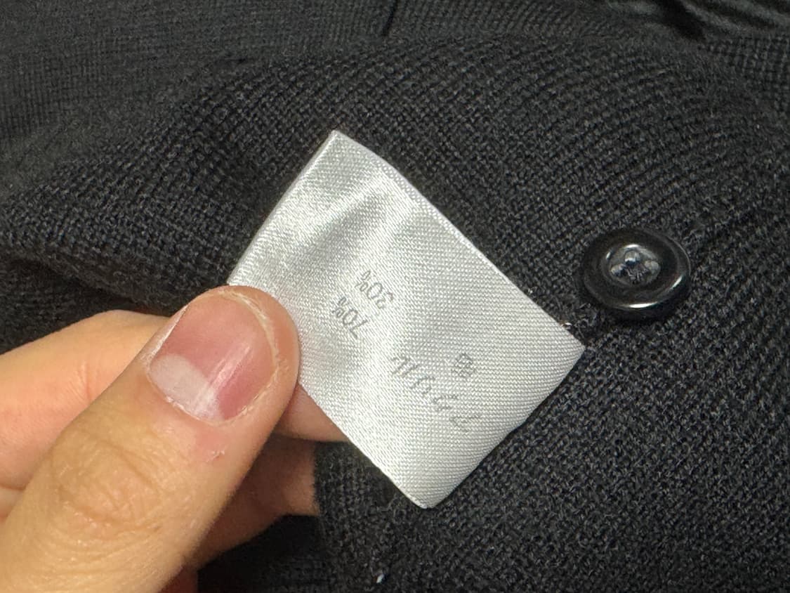 일본빈티지 브이넥 니트 베스트 울30 상품이미지4