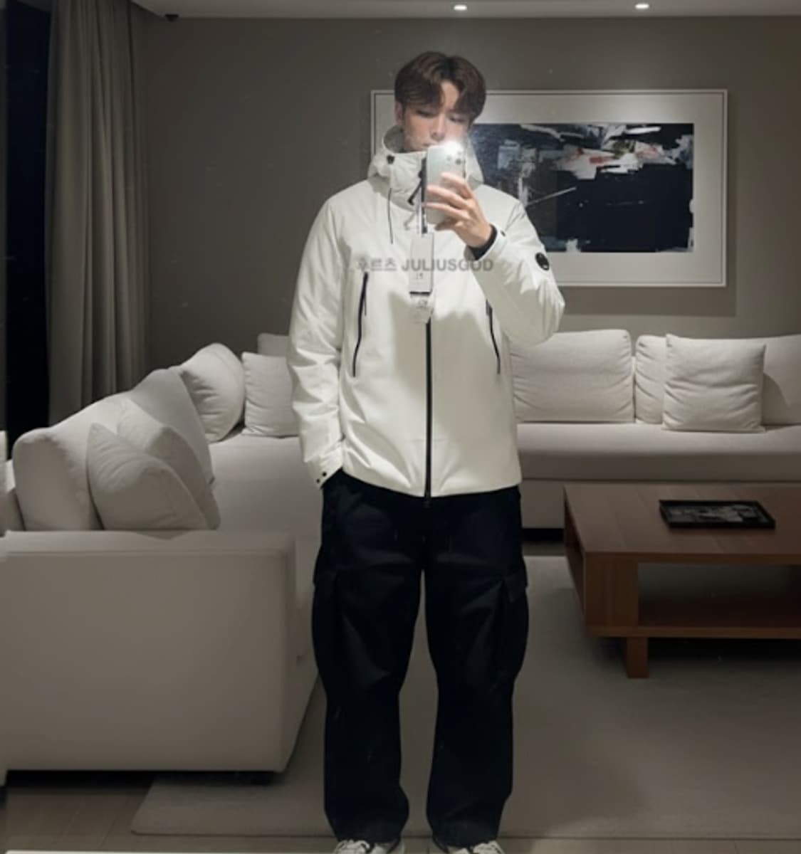 [105/새제품] CP컴퍼니 프리마로프트 하이넥 숏패딩 씨피컴퍼니 상품이미지4