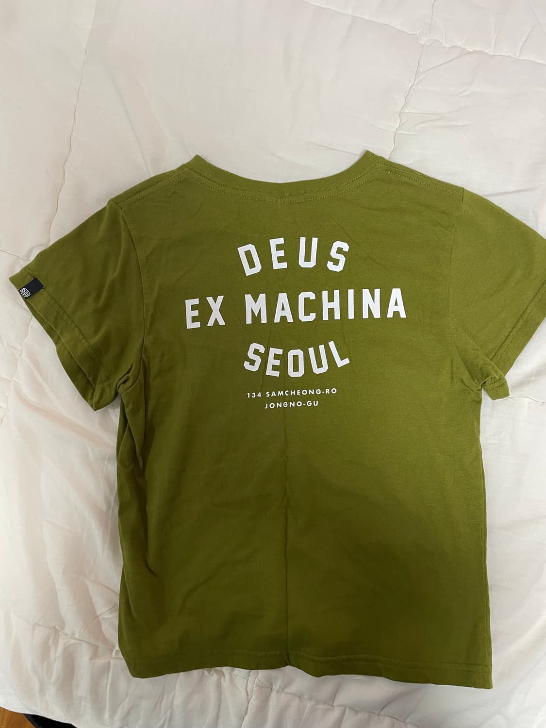 (키즈) 데우스 엑스 마키나 컬리지 삼청 티셔츠 로버 그린 상품이미지5